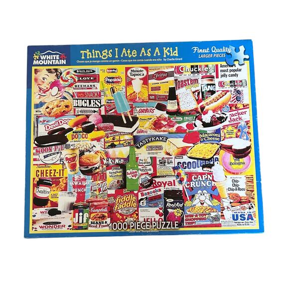 White Mountain Things I Ate As A Kid 1000 Piece Puzzle - Picture 1 of 2